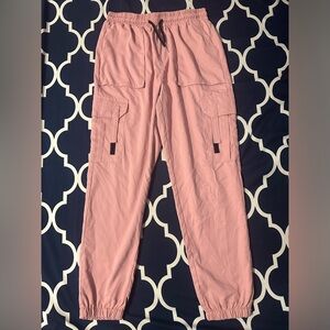 Pink jogger pants